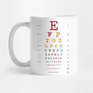 Eye Chart Diagram Mug